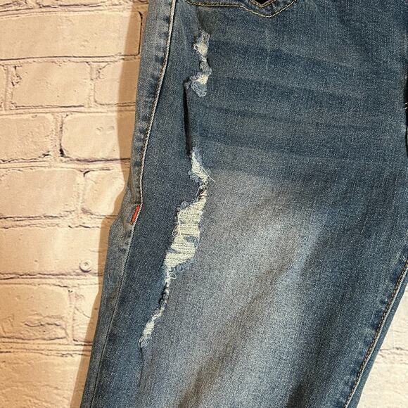 True Religion Jeans Womens Blue Carrie Low Rise Flare Stretch Made in USA 34x32 - Picture 6 of 13